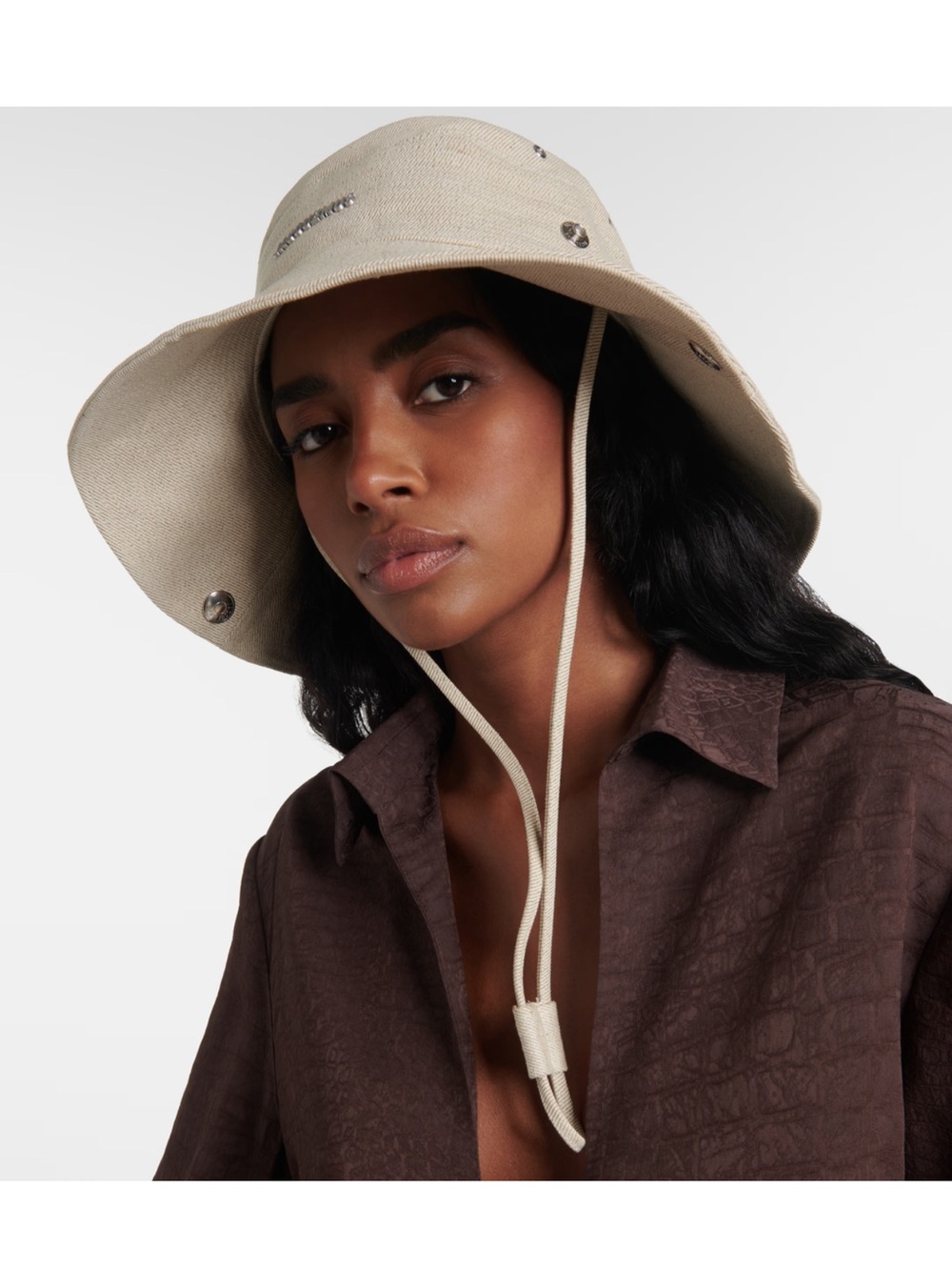 Jacquemus
De-Nîmes linen and cotton denim bucket hat